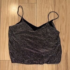 Express Sparkling Black Camisole Top